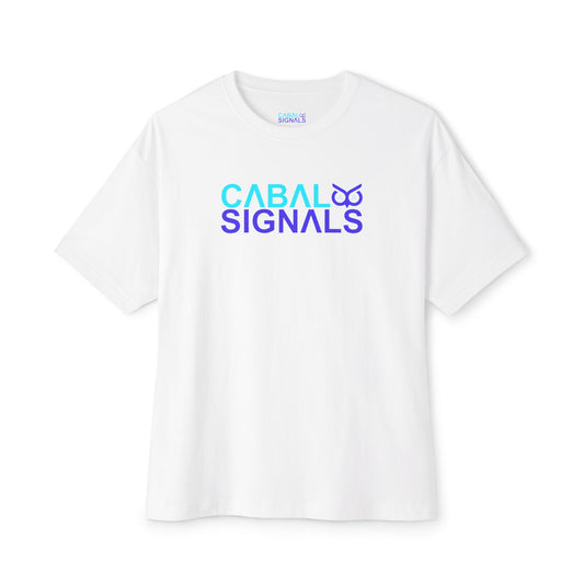 CΛBΛL SIGNΛLS Unisex Oversized Boxy Tee - Trendy Graphic Shirt, Casual Wear, Gift Idea, Festival Apparel, Streetwear