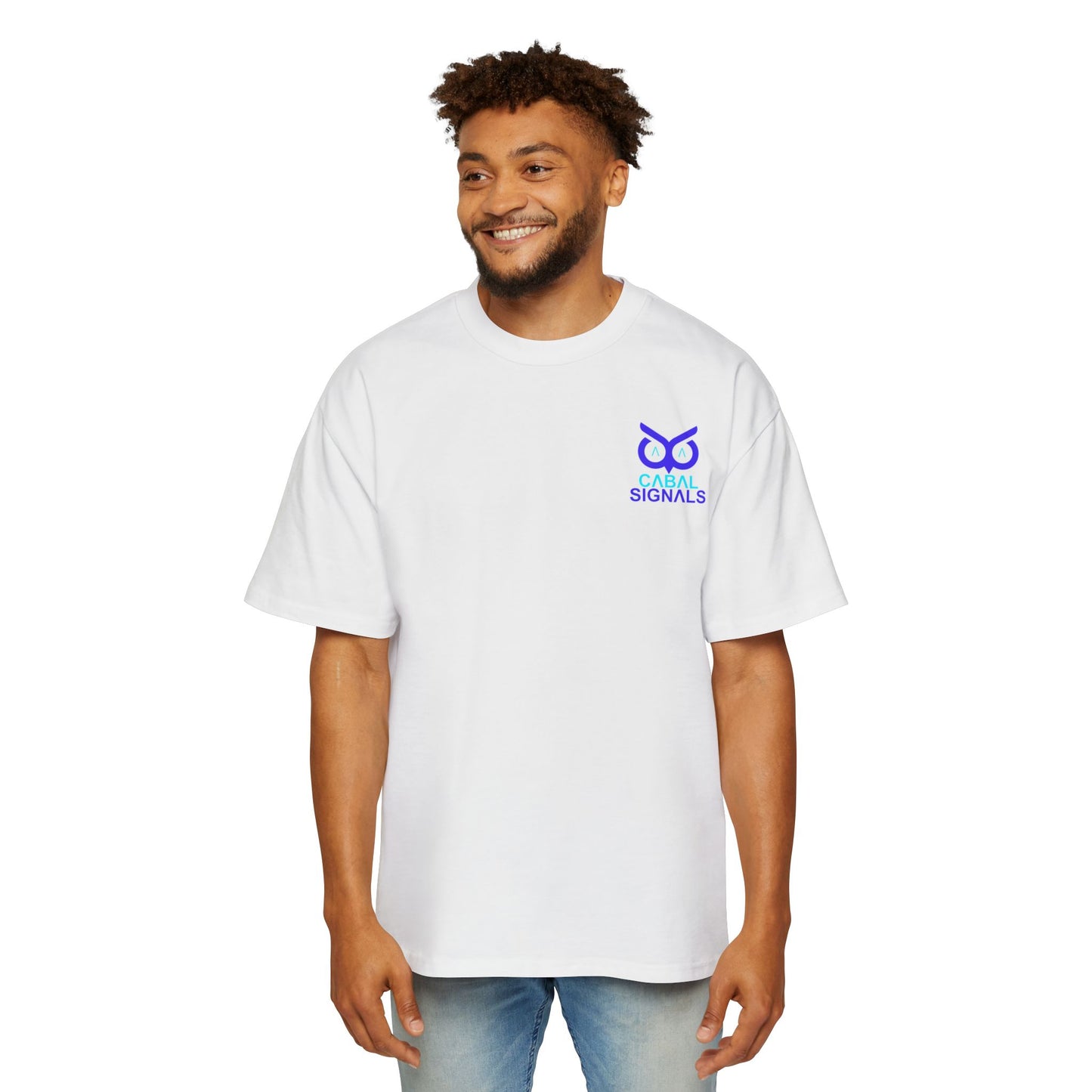 CΛBΛL SIGNΛLS - Men's Heavy Oversized Tee