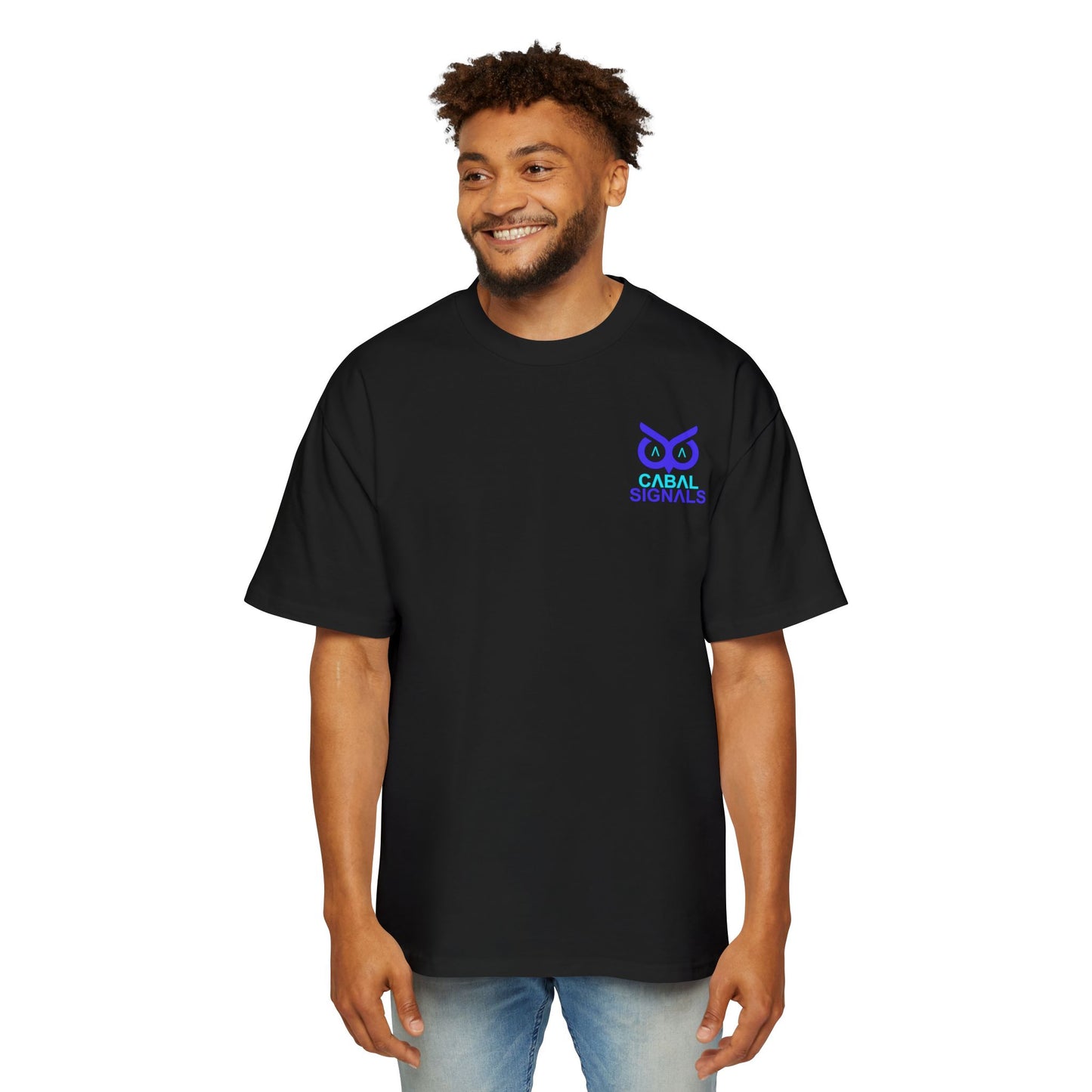 CΛBΛL SIGNΛLS - Men's Heavy Oversized Tee