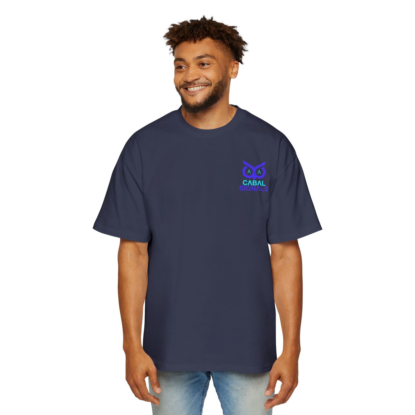 CΛBΛL SIGNΛLS - Men's Heavy Oversized Tee